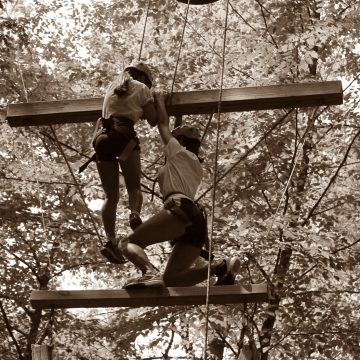 Overnight camping trips provide opportunities for team building.