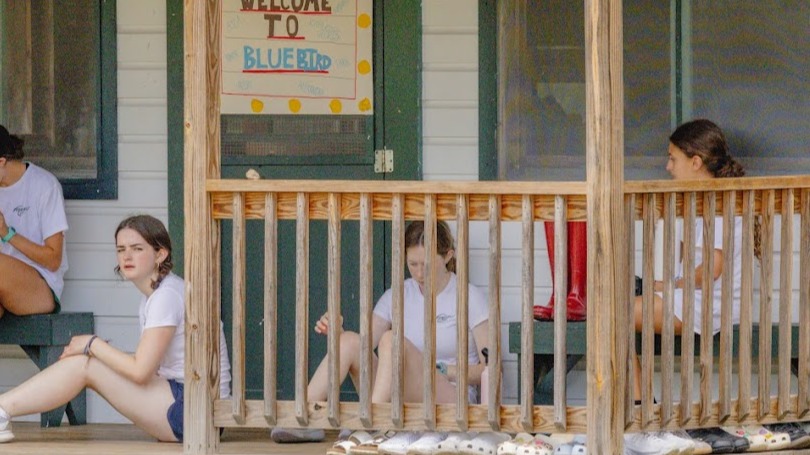 Summer Camp Girls Relaxing tech-free